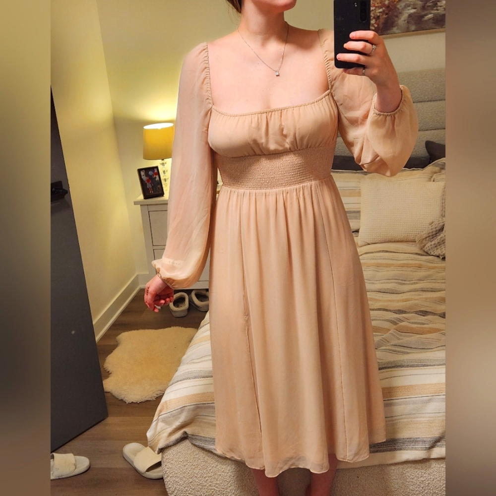 Ariztia Wilfred Dress Size M Colour Nude